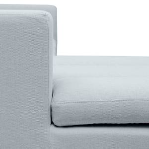 Ecksofa Brooklyn IV Webstoff Webstoff Anda II: Silber - Breite: 247 cm - Ottomane davorstehend links