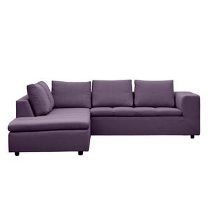 Ecksofa Brooklyn IV Webstoff Webstoff Anda II: Violett - Breite: 247 cm - Ottomane davorstehend links