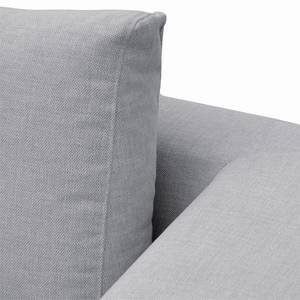 Ecksofa Brooklyn IV Webstoff Webstoff Saia: Hellgrau - Breite: 247 cm - Ottomane davorstehend links