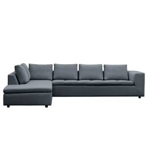 Ecksofa Brooklyn IV Webstoff Webstoff Anda II: Grau - Breite: 312 cm - Ottomane davorstehend links