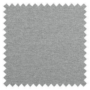 Hoekbank Brooklyn IV geweven stof Geweven stof Anda II: Zilverkleurig - Breedte: 312 cm - Ottomaan vooraanzicht links