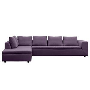 Ecksofa Brooklyn IV Webstoff Webstoff Anda II: Violett - Breite: 312 cm - Ottomane davorstehend links