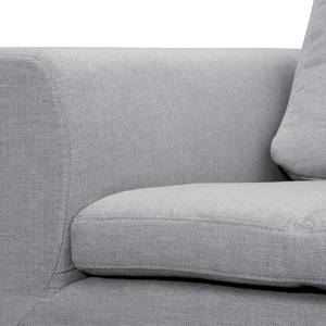 Ecksofa Brooklyn IV Webstoff Webstoff Saia: Hellgrau - Breite: 312 cm - Ottomane davorstehend links