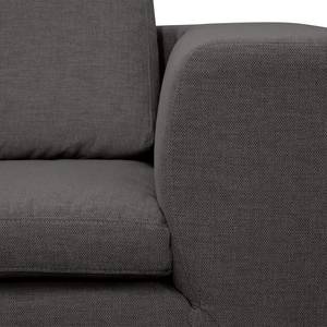 Ecksofa Brooklyn IV Webstoff Webstoff Anda II: Anthrazit - Breite: 247 cm - Ottomane davorstehend rechts