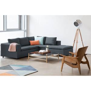 Ecksofa Brooklyn IV Webstoff Webstoff Anda II: Grau - Breite: 247 cm - Ottomane davorstehend rechts