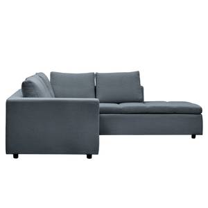 Ecksofa Brooklyn IV Webstoff Webstoff Anda II: Grau - Breite: 247 cm - Ottomane davorstehend rechts