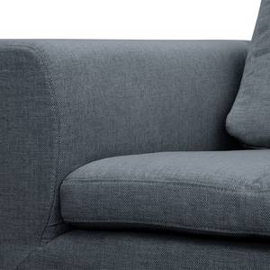 Ecksofa Brooklyn IV Webstoff Webstoff Anda II: Grau - Breite: 247 cm - Ottomane davorstehend rechts