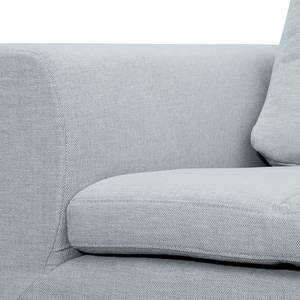 Ecksofa Brooklyn IV Webstoff Webstoff Anda II: Silber - Breite: 247 cm - Ottomane davorstehend rechts