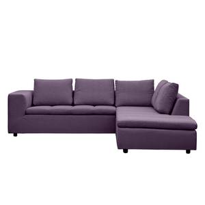 Ecksofa Brooklyn IV Webstoff Webstoff Anda II: Violett - Breite: 247 cm - Ottomane davorstehend rechts