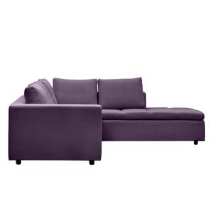 Ecksofa Brooklyn IV Webstoff Webstoff Anda II: Violett - Breite: 247 cm - Ottomane davorstehend rechts