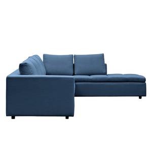 Ecksofa Brooklyn IV Webstoff Webstoff Anda II: Blau - Breite: 312 cm - Ottomane davorstehend rechts