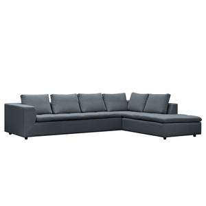 Ecksofa Brooklyn IV Webstoff Webstoff Anda II: Grau - Breite: 312 cm - Ottomane davorstehend rechts