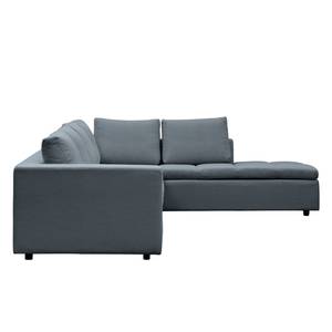 Ecksofa Brooklyn IV Webstoff Webstoff Anda II: Grau - Breite: 312 cm - Ottomane davorstehend rechts