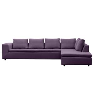 Ecksofa Brooklyn IV Webstoff Webstoff Anda II: Violett - Breite: 312 cm - Ottomane davorstehend rechts