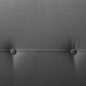 Canapé d'angle Cala I Tissu structuré Tissu Osta: Anthracite - Méridienne courte à droite (vue de face) - Beige