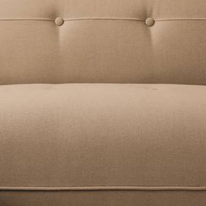 Ecksofa Cala I Strukturstoff Webstoff Osta: Cappuccino - Longchair davorstehend rechts - Beige