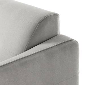 Hoekbank Cala I structuurstof Stof Osta: Grijsbruin - Longchair vooraanzicht links - Beige