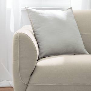 Ecksofa Cala II Strukturstoff Webstoff Osta: Altweiß - Ottomane davorstehend rechts - Beige