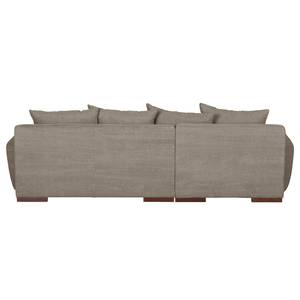 Ecksofa Caldelas Webstoff II Taupe - Longchair davorstehend links