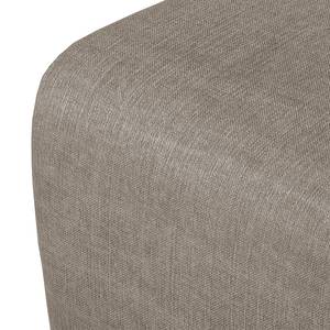 Ecksofa Caldelas Webstoff II Taupe - Longchair davorstehend links