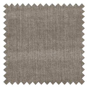 Hoekbank Caldelas II geweven stof - Taupe - Longchair vooraanzicht links