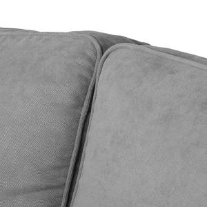 Ecksofa Calipso Webstoff Longchair/Ottomane davorstehend links - Grau