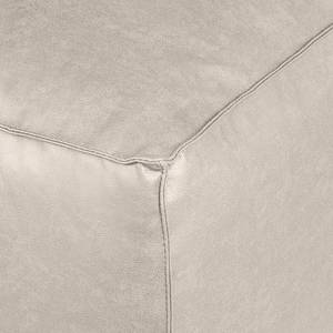 Canapé d'angle Calli Cuir synthétique gris - Méridienne à droite (vue de face)