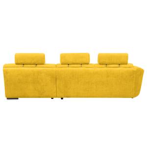 Ecksofa Carman Webstoff Webstoff - Senfgelb - Longchair davorstehend rechts - Keine Funktion