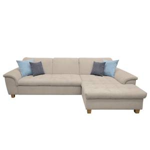 Ecksofa Charlo Antiklederlook - Longchair davorstehend rechts