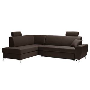 Ecksofa Chase (mit Schlaffunktion) Espresso - Ottomane davorstehend links