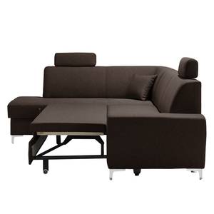 Ecksofa Chase (mit Schlaffunktion) Espresso - Ottomane davorstehend links