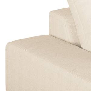 Ecksofa Chelm Webstoff Creme - Longchair davorstehend links