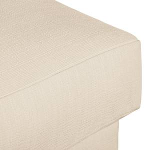 Ecksofa Chelm Webstoff Creme - Longchair davorstehend links