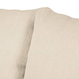 Ecksofa Chelm Webstoff Creme - Longchair davorstehend rechts