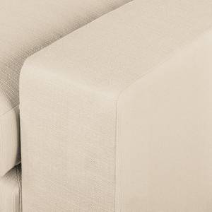 Ecksofa Chelm Webstoff Creme - Longchair davorstehend rechts