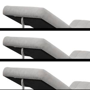 Ecksofa Chipman Webstoff Granit - Longchair davorstehend links - Schlaffunktion - Bettkasten