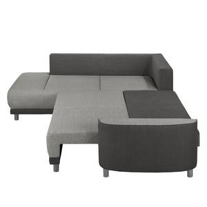 Ecksofa Colatina Strukturstoff - Mauve - Ottomane davorstehend links