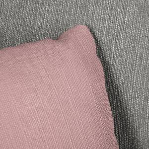 Ecksofa Colatina Strukturstoff - Mauve - Ottomane davorstehend rechts