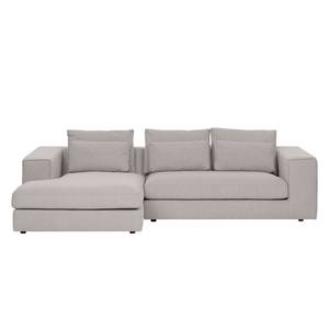 Ecksofa Columbia Webstoff Stoff Dara: Beige - Longchair davorstehend links