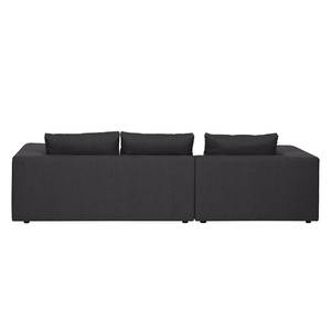 Ecksofa Columbia Webstoff Stoff Valura: Anthrazit - Longchair davorstehend links