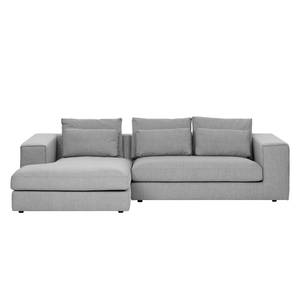 Ecksofa Columbia Webstoff Stoff Valura: Grau - Longchair davorstehend links