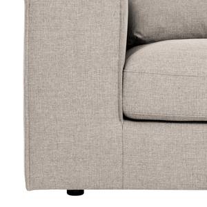 Ecksofa Columbia Webstoff Stoff Valura: Beige - Longchair davorstehend rechts