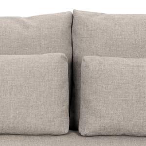 Ecksofa Columbia Webstoff Stoff Valura: Beige - Longchair davorstehend rechts