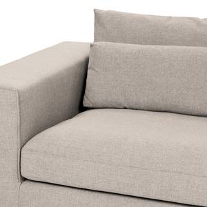 Ecksofa Columbia Webstoff Stoff Valura: Beige - Longchair davorstehend rechts