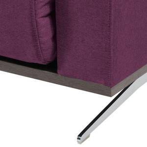 Ecksofa Copperfield I mit Schlaffunktion Webstoff - Stoff Zahira: Aubergine - Longchair davorstehend links