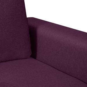 Ecksofa Crandon (mit Schlaffunktion) Webstoff - Stoff Zahira: Aubergine - Longchair davorstehend links