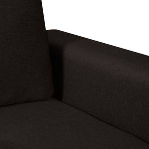 Canapé d'angle Crandon Avec fonction couchage - Tissu - Tissu Zahira : Marron - Méridienne courte à gauche (vue de face)