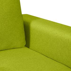 Ecksofa Crandon (mit Schlaffunktion) Webstoff - Stoff Zahira: Limette - Longchair davorstehend links