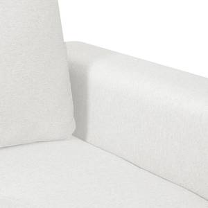 Canapé d'angle Crandon Avec fonction couchage - Tissu - Tissu Zahira : Blanc - Méridienne courte à gauche (vue de face)