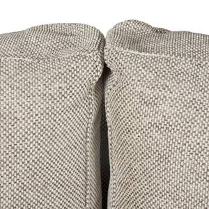 Canapé d'angle Crandon Avec fonction couchage - Tissu - Tissu Parsa : Beige-Gris - Méridienne courte à droite (vue de face)